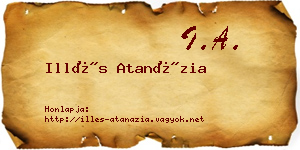 Illés Atanázia névjegykártya